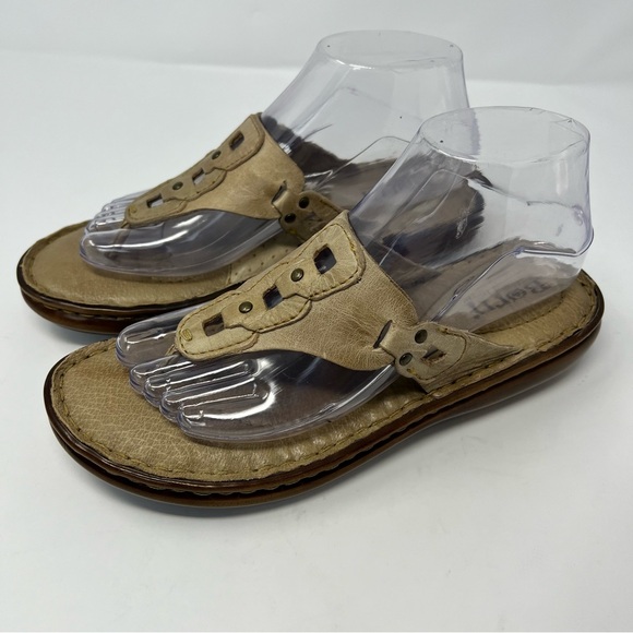 Born Leather Tan Sandal Women’s Size 8 - Picture 9 of 13